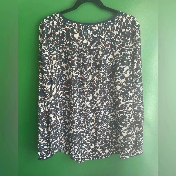 LOFT CLEARANCE Sheer Blouse Large Tall Dressy Work Shirt - Picture 4 of 5